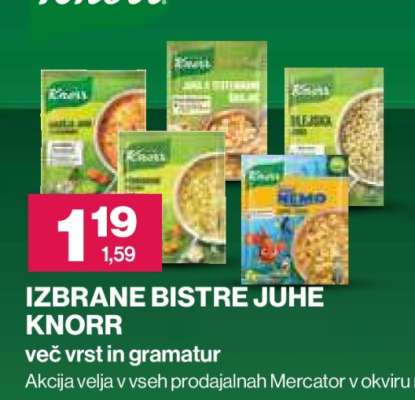 IZBRANE BISTRE JUHE KNORR