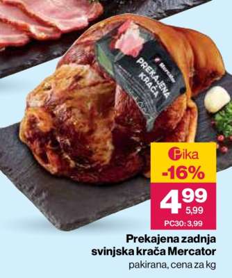 Prekajena zadnja svinjska krača Mercator