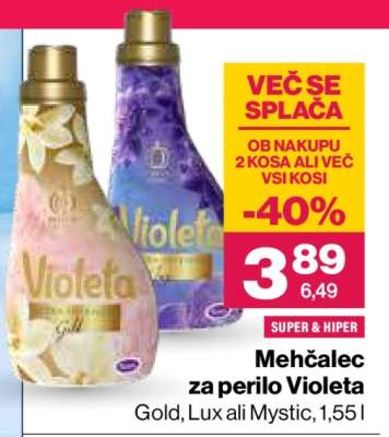Mehčalec za perilo Violeta