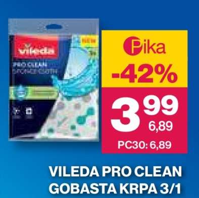 Vileda Pro Clean Gobasta Krpa 3/1