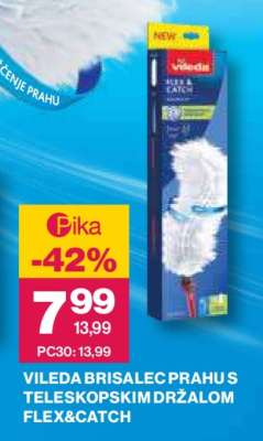 Vileda brisalec prahu s teleskopskim držalom Flex&Catch