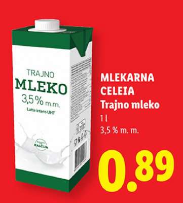 MLEKARNA CELEIA Trajno mleko