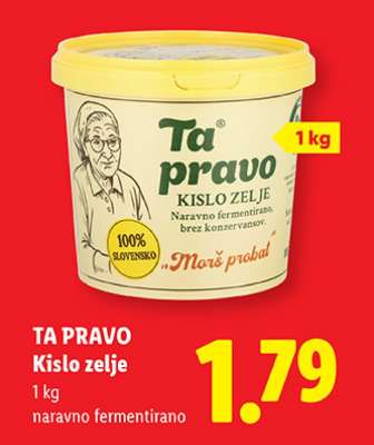 TA PRAVO Kislo zelje