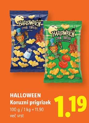 Halloween Koruzni prigrizek