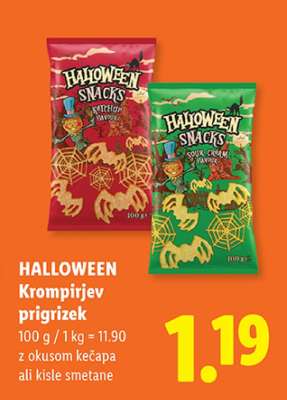 Halloween Krompirjev prigrizek