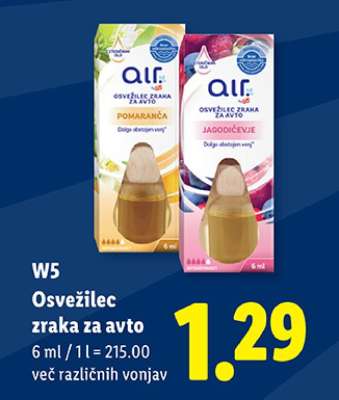 W5 Osvežilec zraka za avto