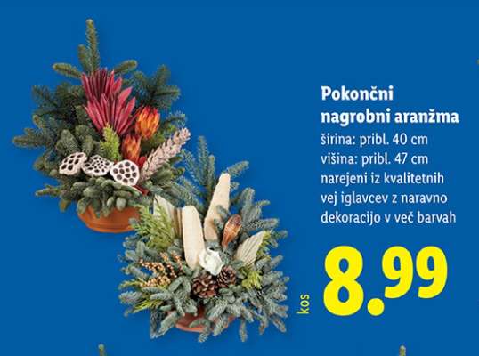 Pokočni nagrobni aranžma