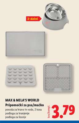 MAX & MILA'S WORLD Pripomočki za psa/mačko