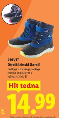 CRIVIT Otroški zimski škornji