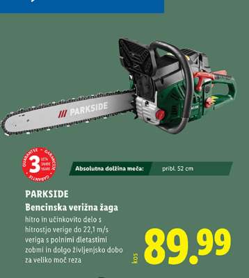 PARKSIDE Bencinska verižna žaga