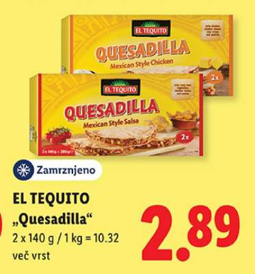 EL TEQUITO „Quesadilla“