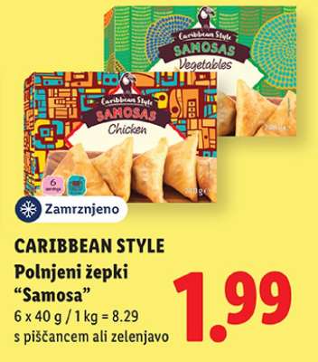 CARIBBEAN STYLE Polnjeni žepki “Samosa”
