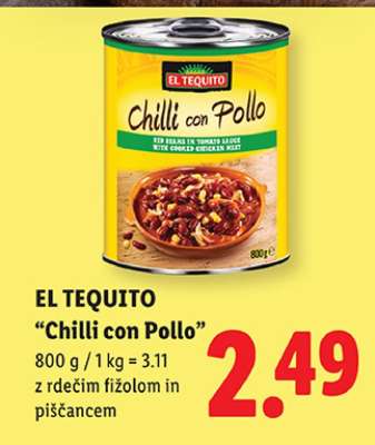 El Tequito Chilli con Pollo