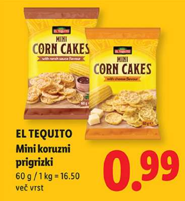 EL TEQUITO Mini koruzni prigrizki