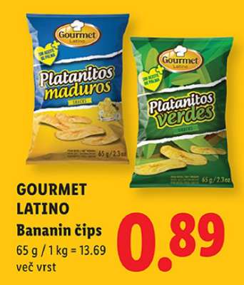 GOURMET LATINO Bananin čips
