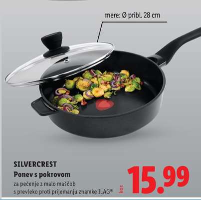 SILVERCREST Ponev s pokrovom