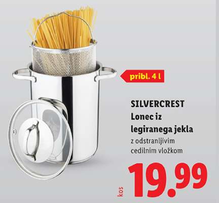 SILVERCREST Lonec iz legiranega jekla