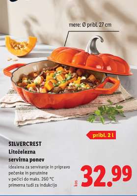 SILVERCREST Litoželezna servirna ponev
