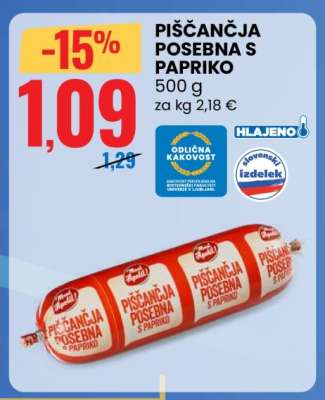 PIŠČANČJA POSEBNA S PAPRIKO