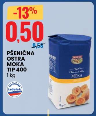 PŠENIČNA OSTRA MOKA TIP 400