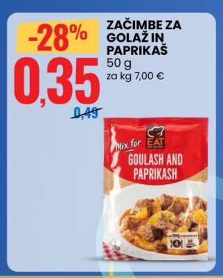 Začimbe za golaz in paprikaš