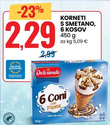 KORNETI S SMETANO, 6 KOSOV