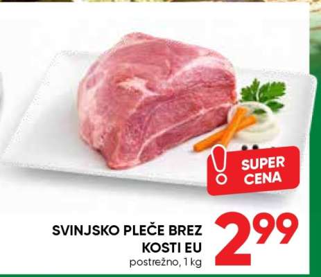 Svinjsko pleče brez kosti EU