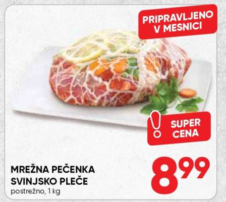 Mrežna pečenka svinjsko pleče