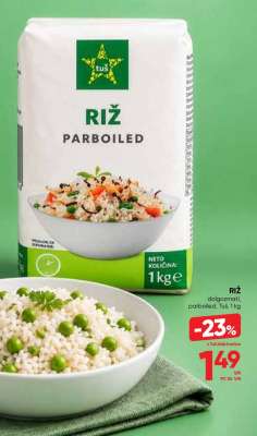RIŽ PARBOILED