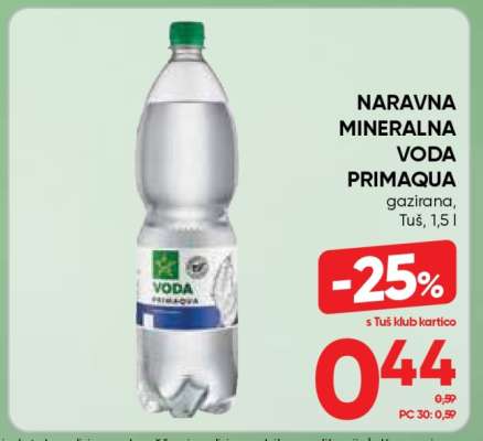 Naravna mineralna voda Primaqua