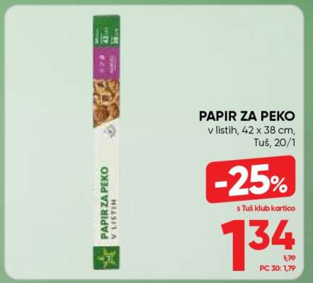 PAPIR ZA PEKO