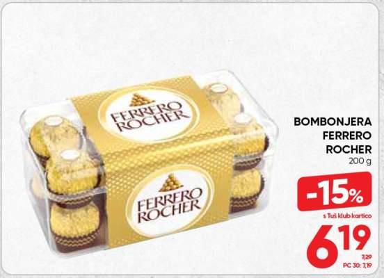 Bombonjera Ferrero Rocher 200g
