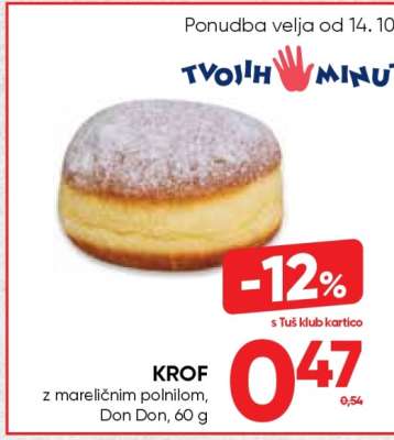 KROF z mareličnim polnilom Don Don, 60 g