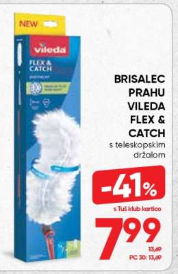 Brisalec prahu Vileda Flex & Catch