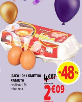 Jajca 10/1 Kmetija Ramuta