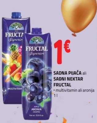 SADNA PIJAČA ali SADNI NEKTAR FRUCTAL