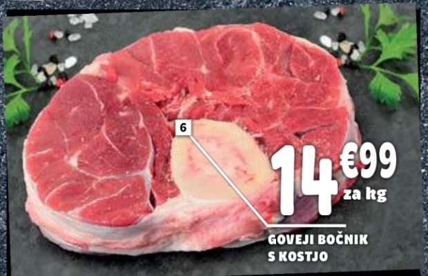 Goveji bočnik s kostjo