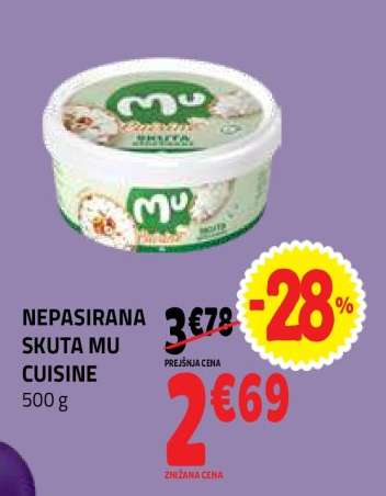 NEPASIRANA SKUTA MU CUISINE