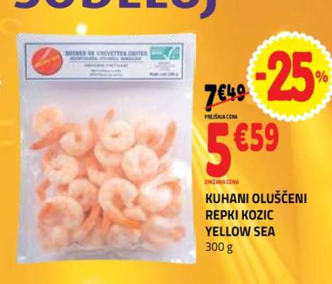 KUHANI OLUŠČENI REPKI KOZIC YELLOW SEA