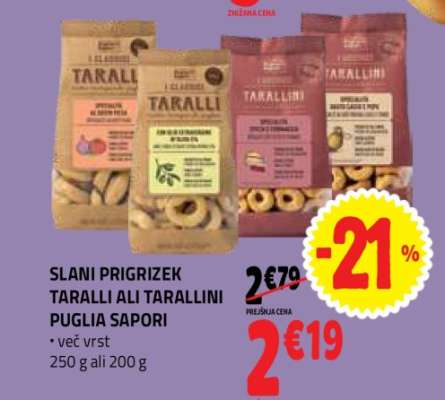 SLANI PRIGRIZEK TARALLI ALI TARALLINI PUGLIA SAPORI