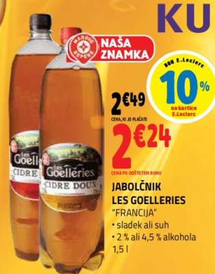 JABOLČNIK LES GOELLERIES