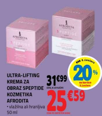 Ultra-lifting krema za obraz 5Peptide Kozmetika Afrodita
