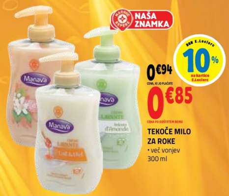 Tekoče milo za roke