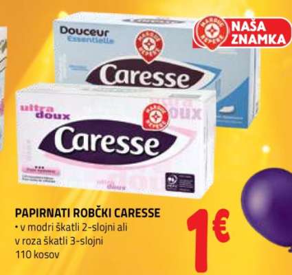 Papirnati robčki Caresse