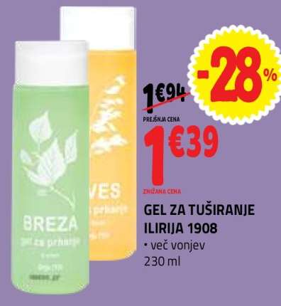 GEL ZA TUŠIRANJE ILIRIJA 1908