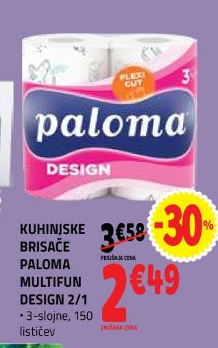 KUHINJSKE BRISAČE PALOMA MULTIFUN DESIGN 2/1
