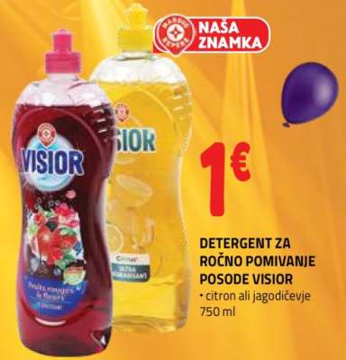 DETERGENT ZA ROČNO POMIVANJE POSODE VISIOR