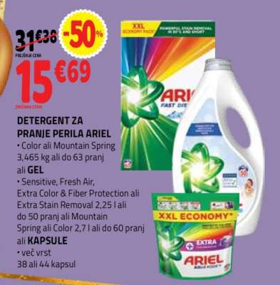 DETERGENT ZA PRANJE PERILA ARIEL