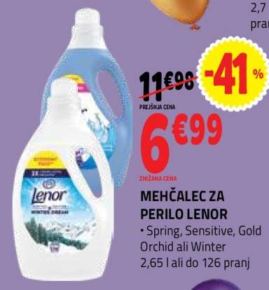 MEHČALEC ZA PERILO LENOR