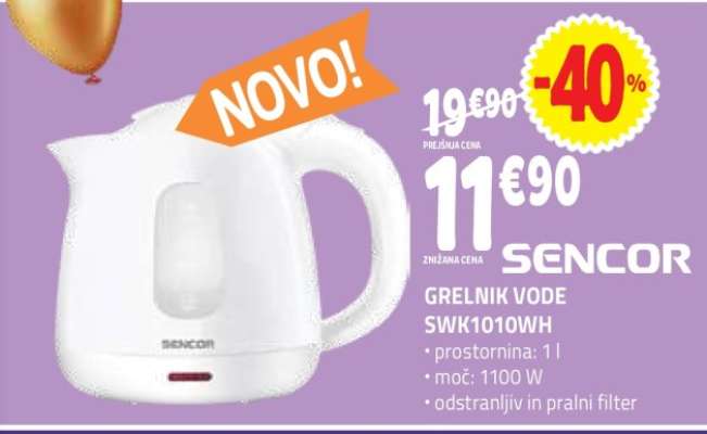GRELNIK VODE SWK1010WH
